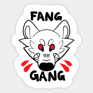 Fang Gang Black Sticker